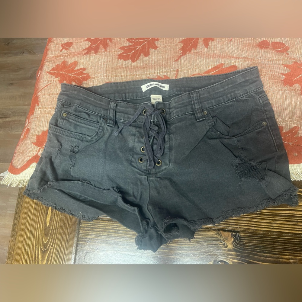 Billabong Lace Tie Short Shorts